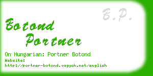 botond portner business card